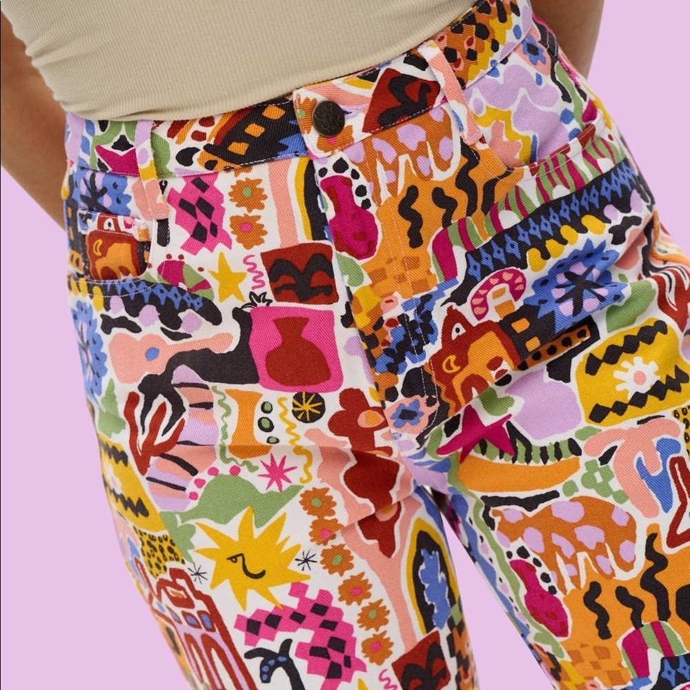 Rare Lucy & Yak x Melissa Foster Limited Edition Collab Dana Jeans